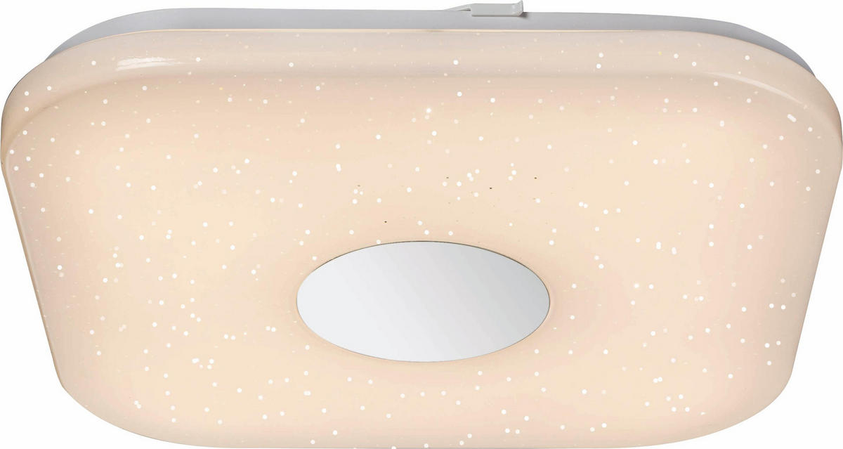 LED-DECKENLEUCHTE  35,5/35,5/5,3 cm    - Opal/Weiß, MODERN, Kunststoff/Metall (35,5/35,5/5,3cm)