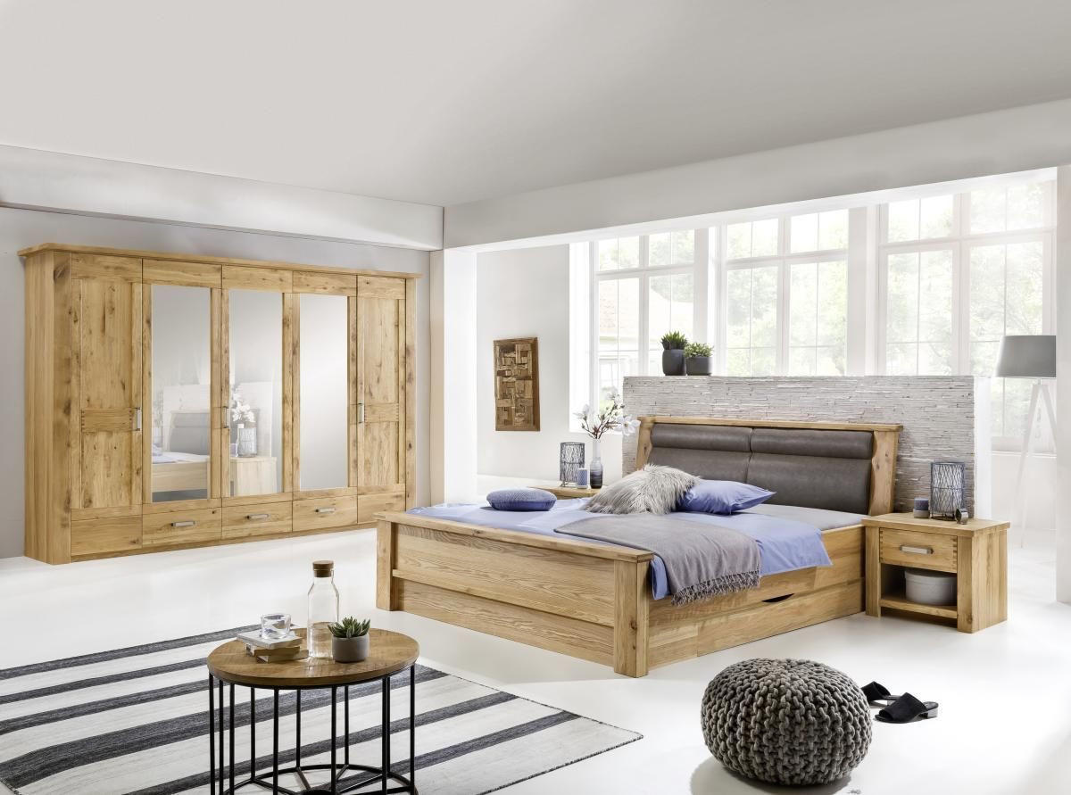 SCHLAFZIMMER Braun, Eichefarben  - Eichefarben/Braun, KONVENTIONELL, Glas/Holz (180/200cm) - Landscape