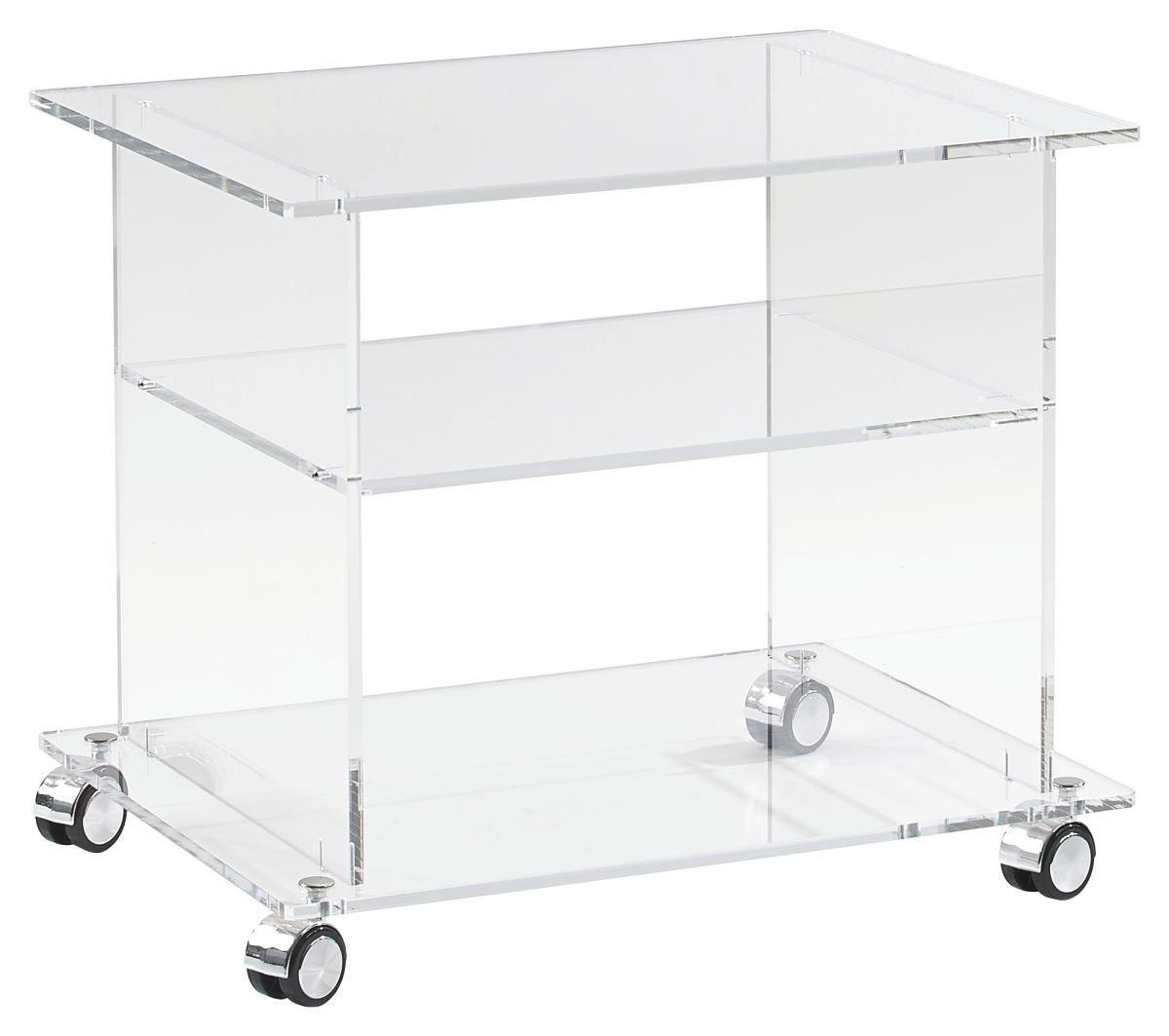 Xora KOMODA POD TELEVIZI, čiré, 60/51/45 cm