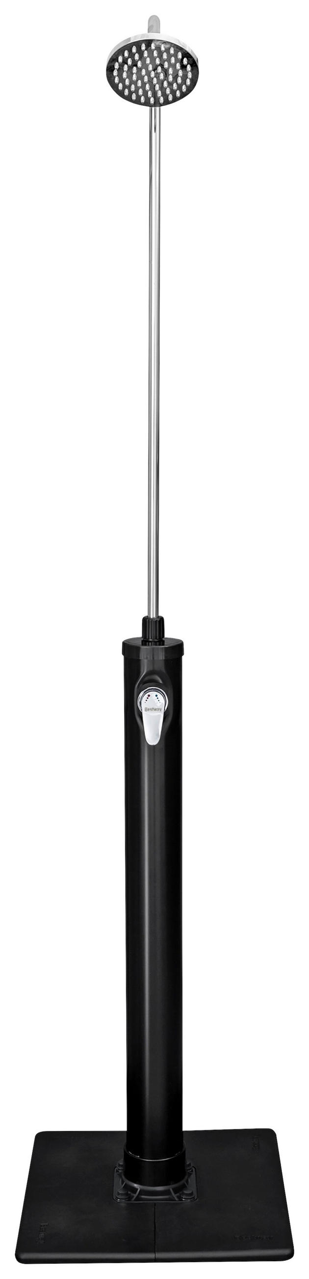 SOLARDUSCHE 58694  - Silberfarben/Schwarz, KONVENTIONELL, Kunststoff/Metall (50/50/218cm) - Bestway