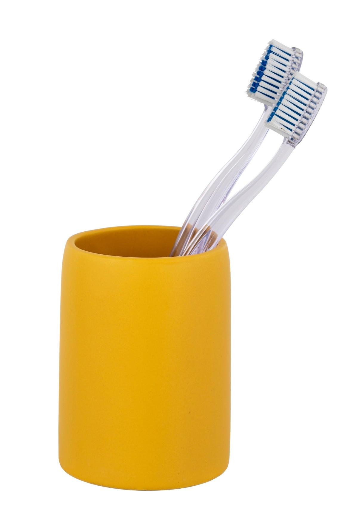 ZAHNPUTZBECHER Keramik  - Gelb, KONVENTIONELL, Keramik (7,5/10,5/7,5cm) - Schöner Wohnen
