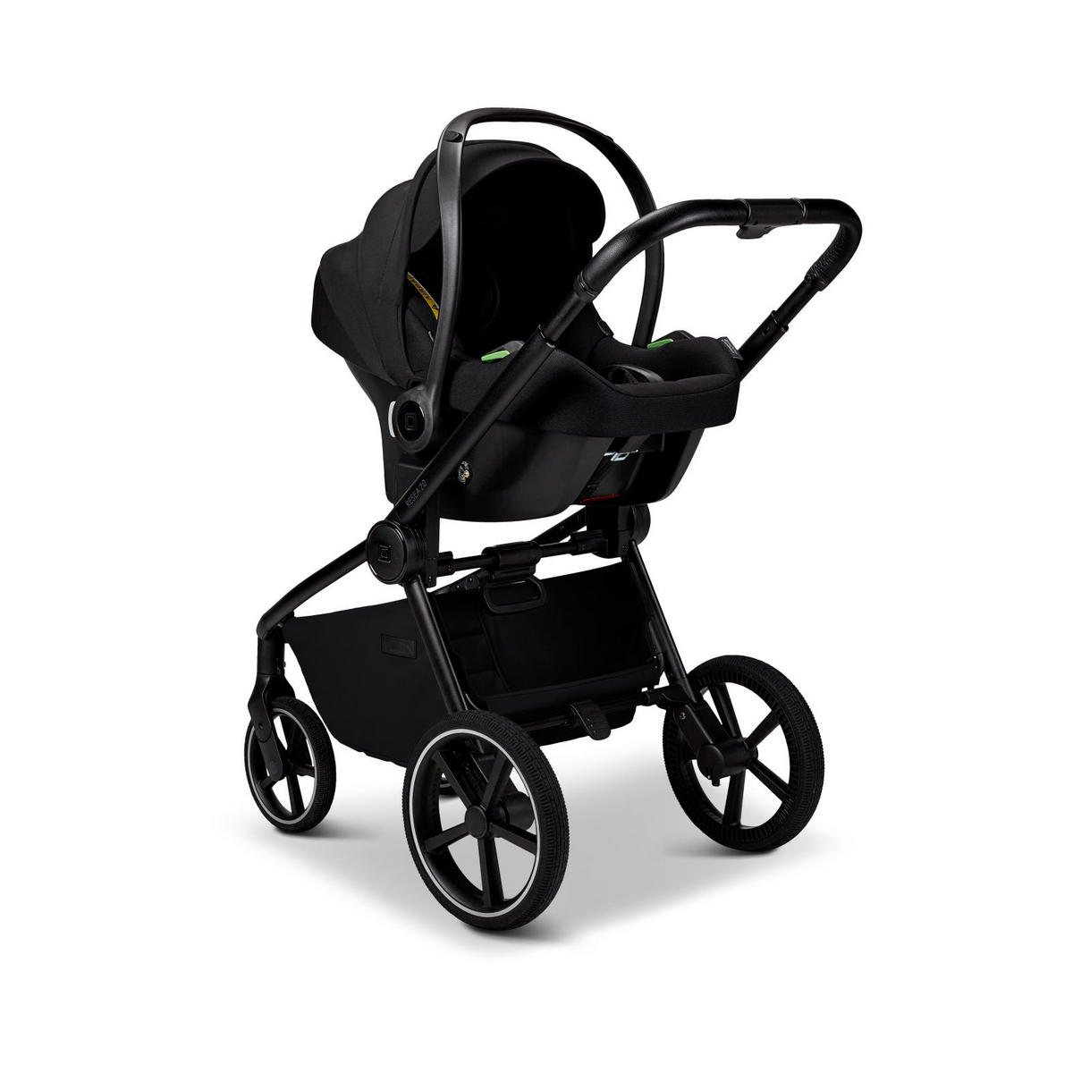 KINDERWAGENSET  GIO FOLD SET AIR  cognac  - Cognac/Braun, Basics, Textil/Metall (120/58/92cm) - Moon Edition
