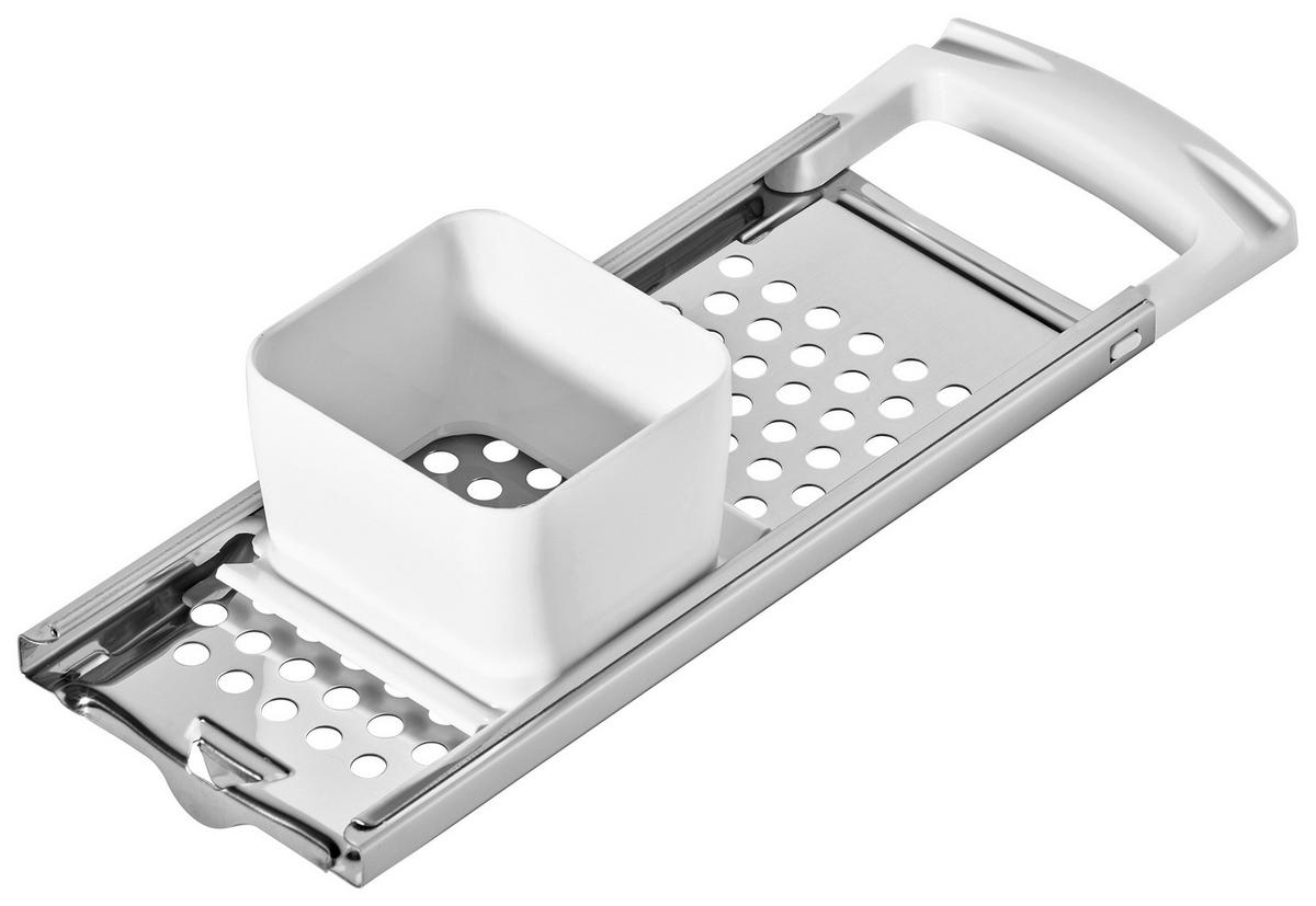 NOKEDLISZAGGATÓ - ezüstszínű/fehér, Basics, műanyag/fém (31,5cm) - Homeware Profession.