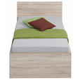 BETT 90/200 cm  in Sonoma Eiche  - Sonoma Eiche, KONVENTIONELL, Holzwerkstoff (90/200cm) - Carryhome