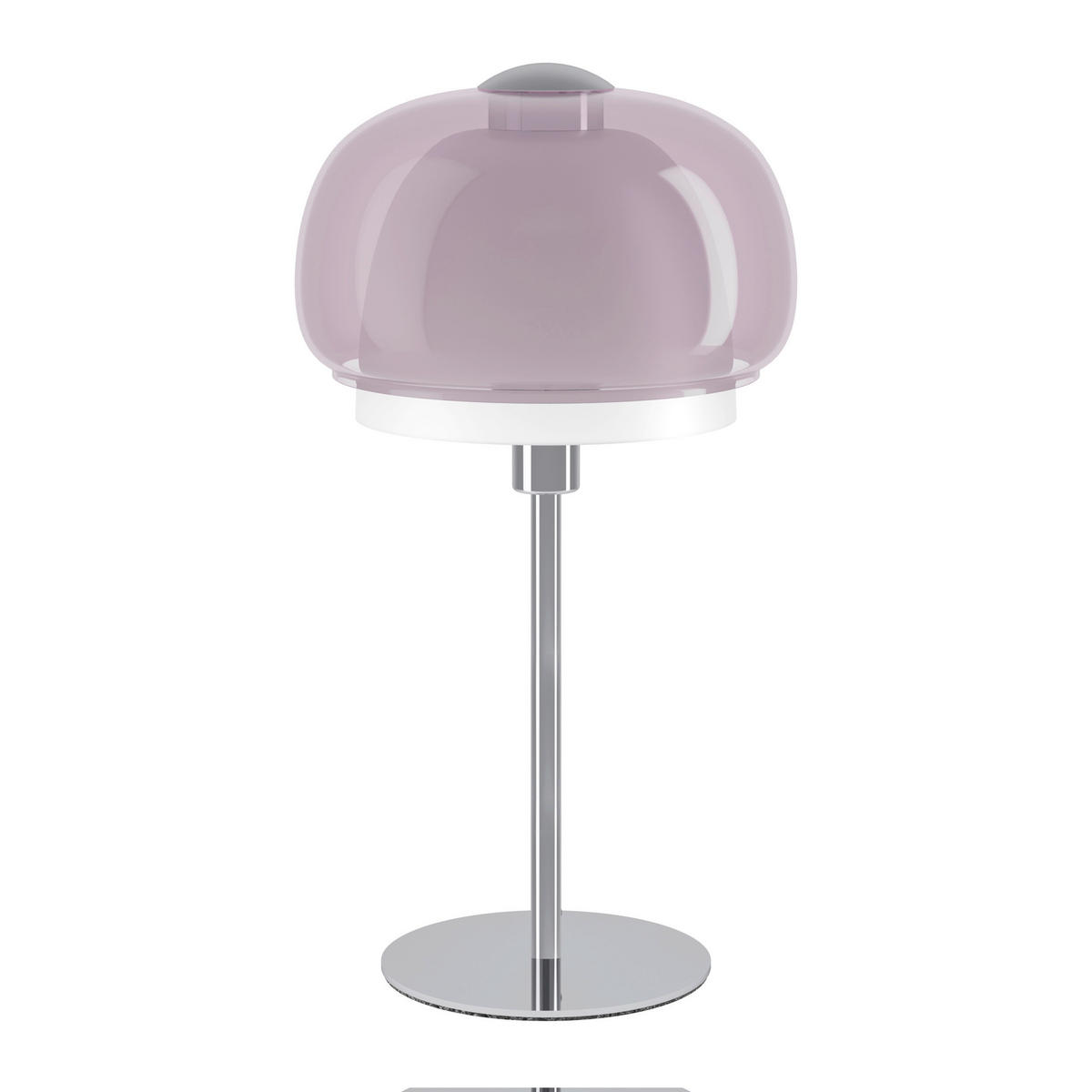 TISCHLEUCHTE Belomontejo 22/40 cm  - Rosa/Weiß, Design, Glas/Metall (22/40cm) - Eglo