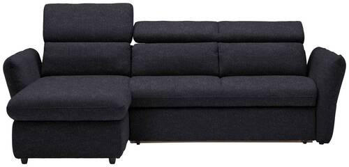 ECKSOFA in Mikrofaser Schwarz  172/240 cm  - Schwarz, Design, Kunststoff/Textil (172/240cm) - Stylife