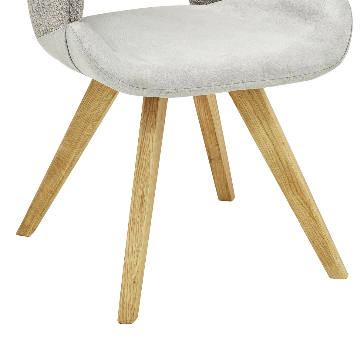 ARMLEHNSTUHL  in Webstoff, Flachgewebe  - Eichefarben/Creme, Design, Holz/Textil (58/83/59cm) - Linea Natura