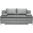 BOXSPRINGSOFA in Textil Hellgrau - Chromfarben/Hellgrau, Design, Textil/Metall (200/93/107cm) - Novel BOXSPRINGSOFA in Textil Hellgrau - Chromfarben/Hellgrau, Design, Textil/Metall (200/93/107cm) - Novel
