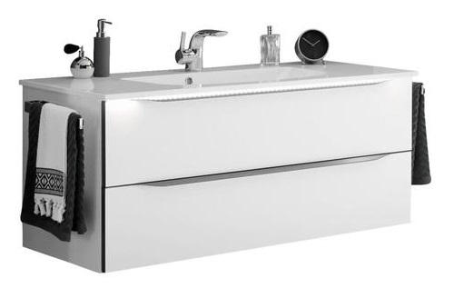 WASCHTISCHKOMBI 117 cm  - Anthrazit/Weiß, KONVENTIONELL, Holzwerkstoff/Stein (117cm) - Sadena
