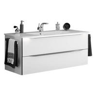 WASCHTISCHKOMBI 117 cm  - Anthrazit/Weiß, KONVENTIONELL, Holzwerkstoff/Stein (117cm) - Sadena