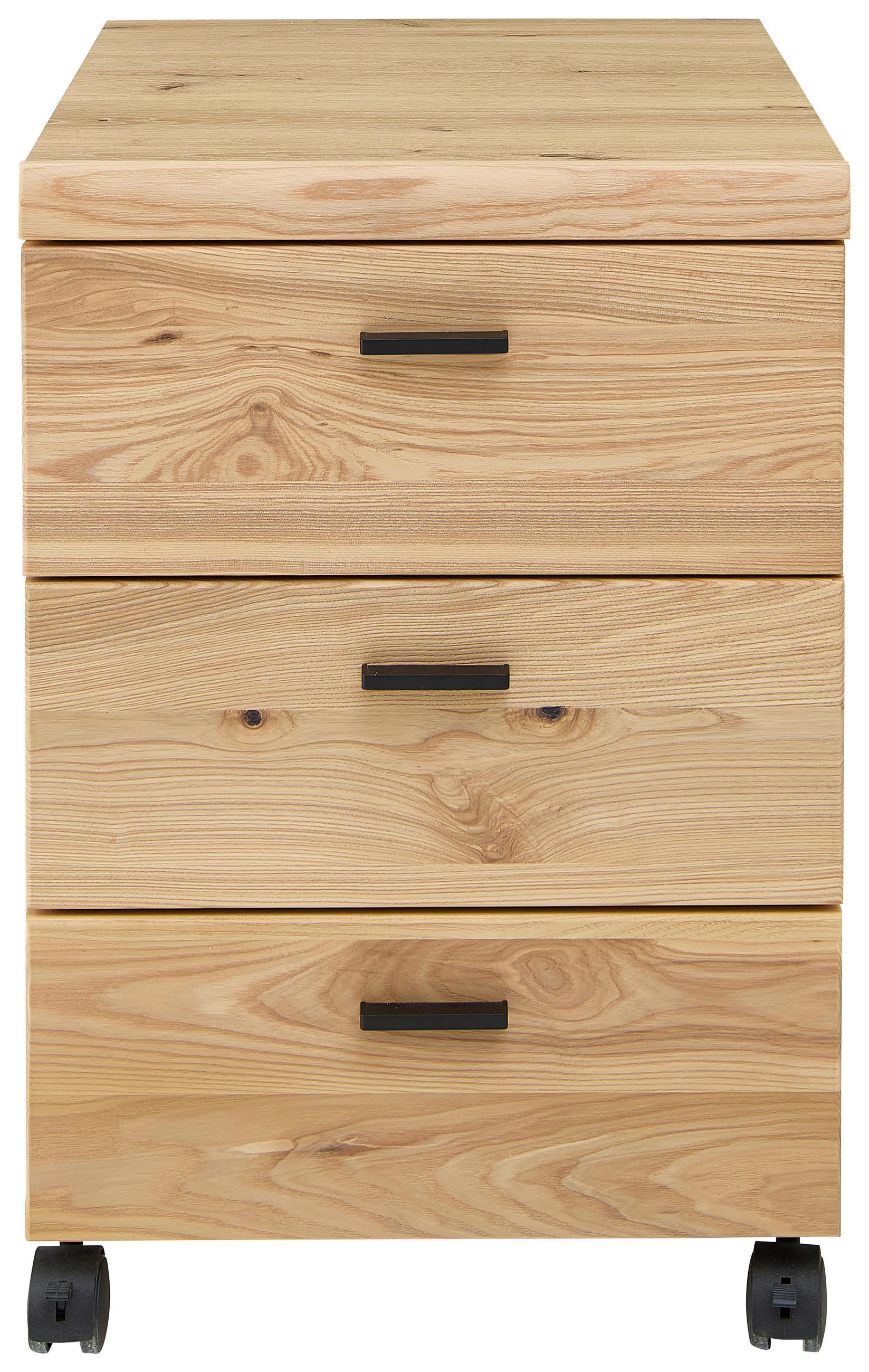 ROLLCONTAINER Eiche Artisan  - Schwarz/Eiche Artisan, KONVENTIONELL, Holzwerkstoff/Kunststoff (45/66/55cm) - Stylife