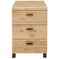 ROLLCONTAINER Eiche Artisan  - Schwarz/Eiche Artisan, KONVENTIONELL, Holzwerkstoff/Kunststoff (45/66/55cm) - Stylife
