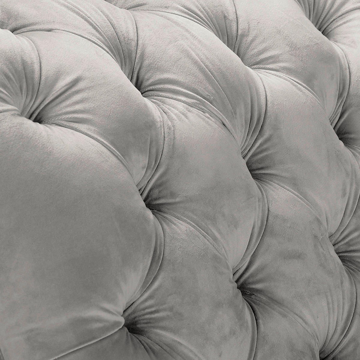 RÉCAMIERE Samt Grau  - Braun/Grau, Design, Holz/Textil (185/93/75cm) - Livetastic