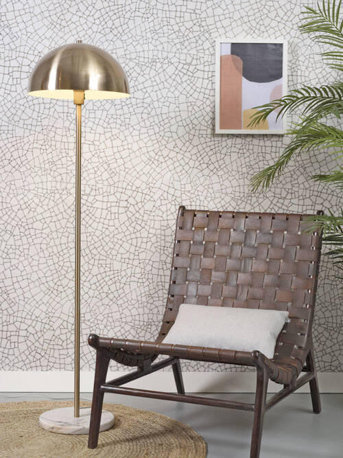 STEHLEUCHTE 40/150 cm    - Goldfarben/Weiß, Trend (40/150cm) - It's about Romi