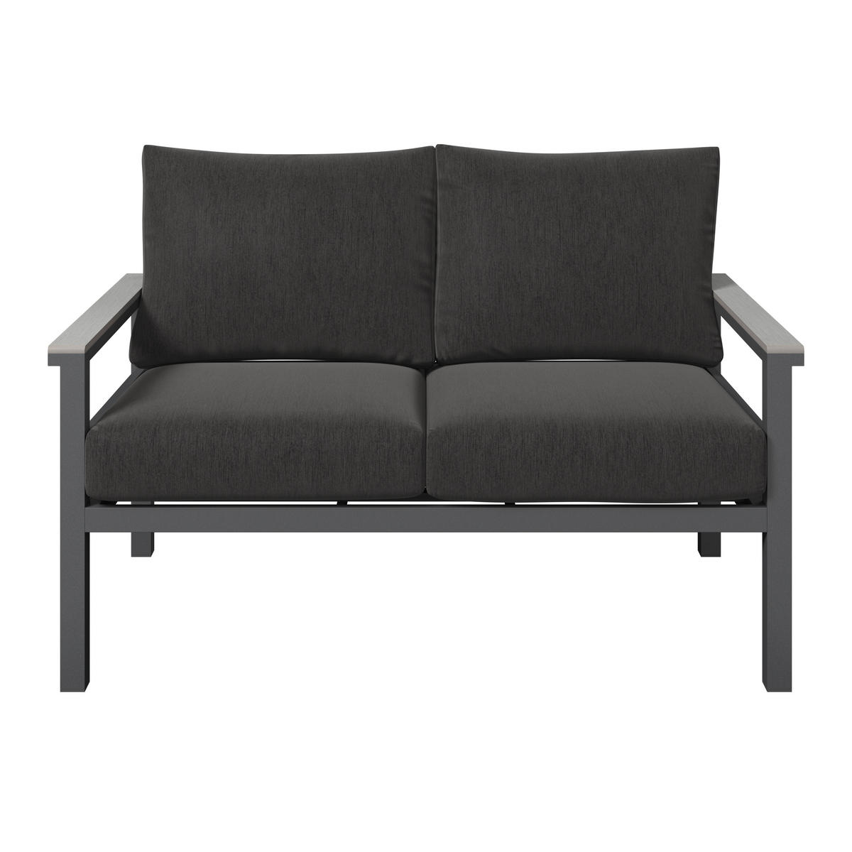 2 SZEMÉLYES PAD világosszürke, sötétszürke  - világosszürke/sötétszürke, Design, műanyag/textil (122/74/73cm) - Amatio