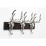 WANDGARDEROBE Dunkelbraun, Nickelfarben - Dunkelbraun/Nickelfarben, Design, Metall (27/51/12cm) - Kare-Design