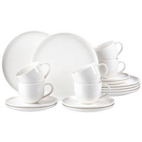 KAFFEESERVICE Weiß 18-teilig SKAGEN  - Weiß, Design, Keramik (27/19/32cm) - Ritzenhoff Breker