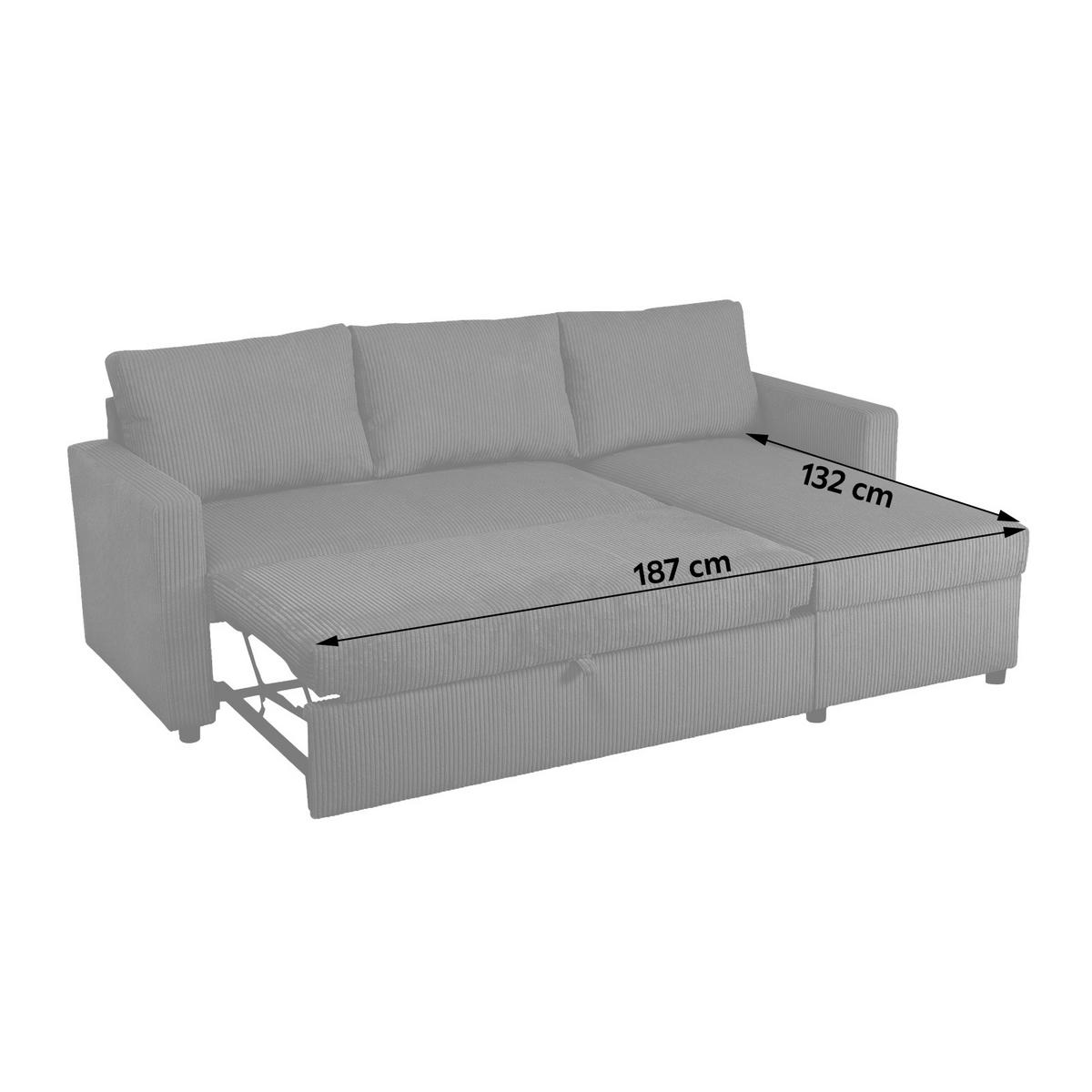 ECKSOFA Terracotta  - Terracotta, Basics, Holz/Kunststoff (215/145cm) - MID.YOU