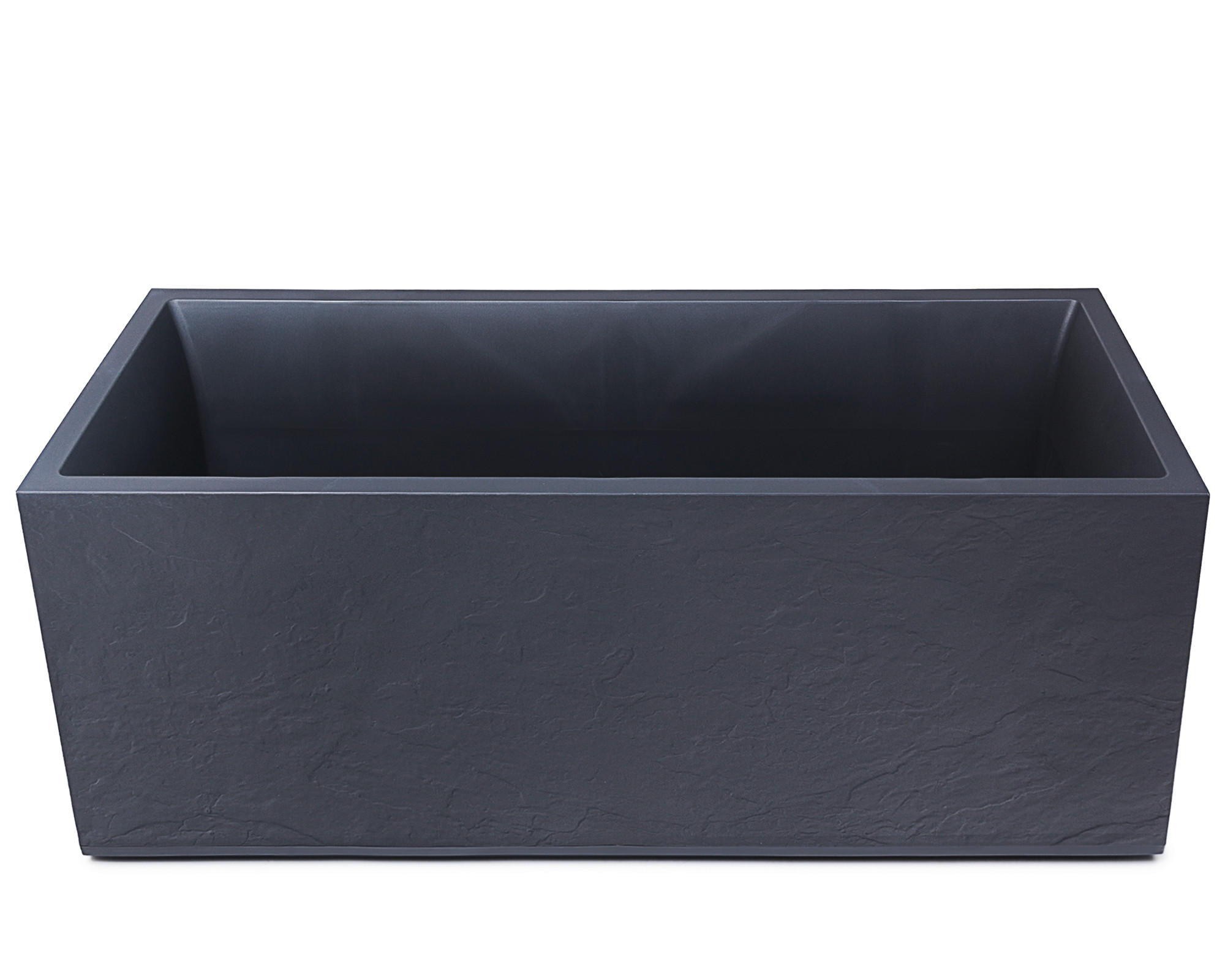BLUMENKASTEN  - Anthrazit, Basics, Kunststoff (100/43/40cm)