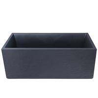 BLUMENKASTEN  - Anthrazit, Basics, Kunststoff (100/43/40cm)
