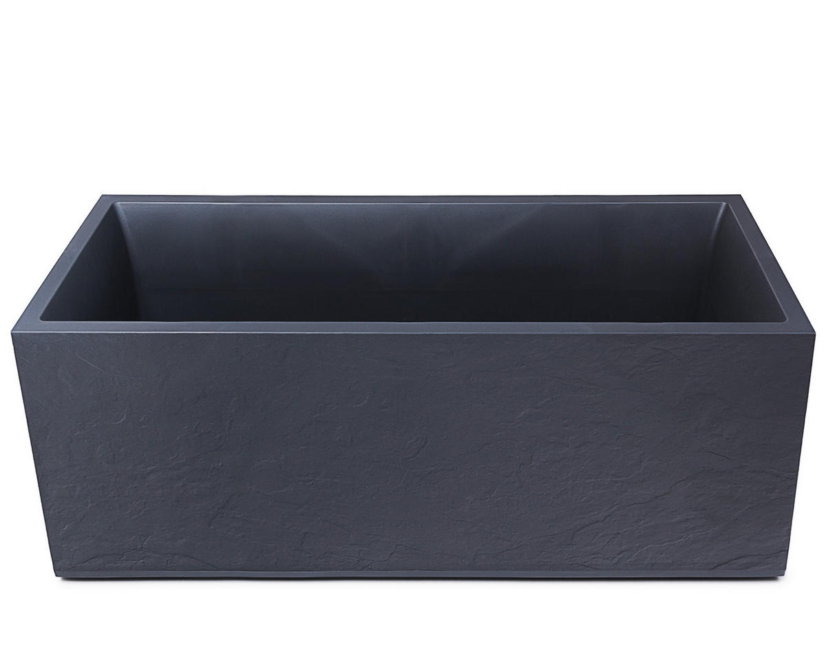 BLUMENKASTEN  - Anthrazit, Basics, Kunststoff (100/43/40cm)