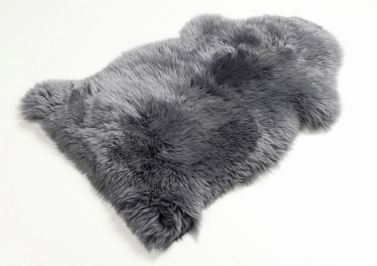 SCHAFFELL 60/90 cm LF-grau Grau Tierform  - Grau, Natur, Fell (60/90cm) - Linea Natura