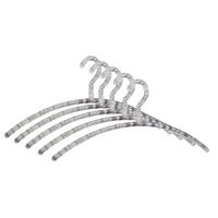 KLEIDERBÜGEL 5ER SET Kunststoff  - Grau, Design, Kunststoff (44/18/1,2cm)
