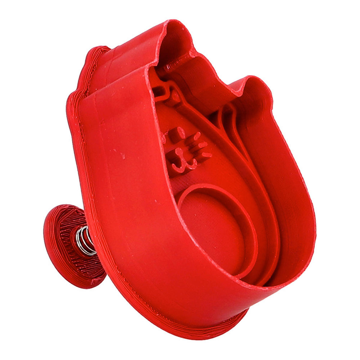 KEKSAUSSTECHFORM - Hellrot, Konventionell, Kunststoff/Metall (4,9/4,6/6,3cm) - Birkmann