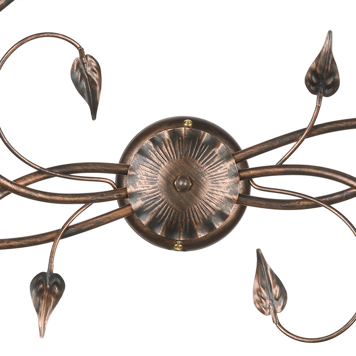 DECKENLEUCHTE    90/50/20 cm  - Cognac, KONVENTIONELL, Glas/Metall (90/50/20cm)