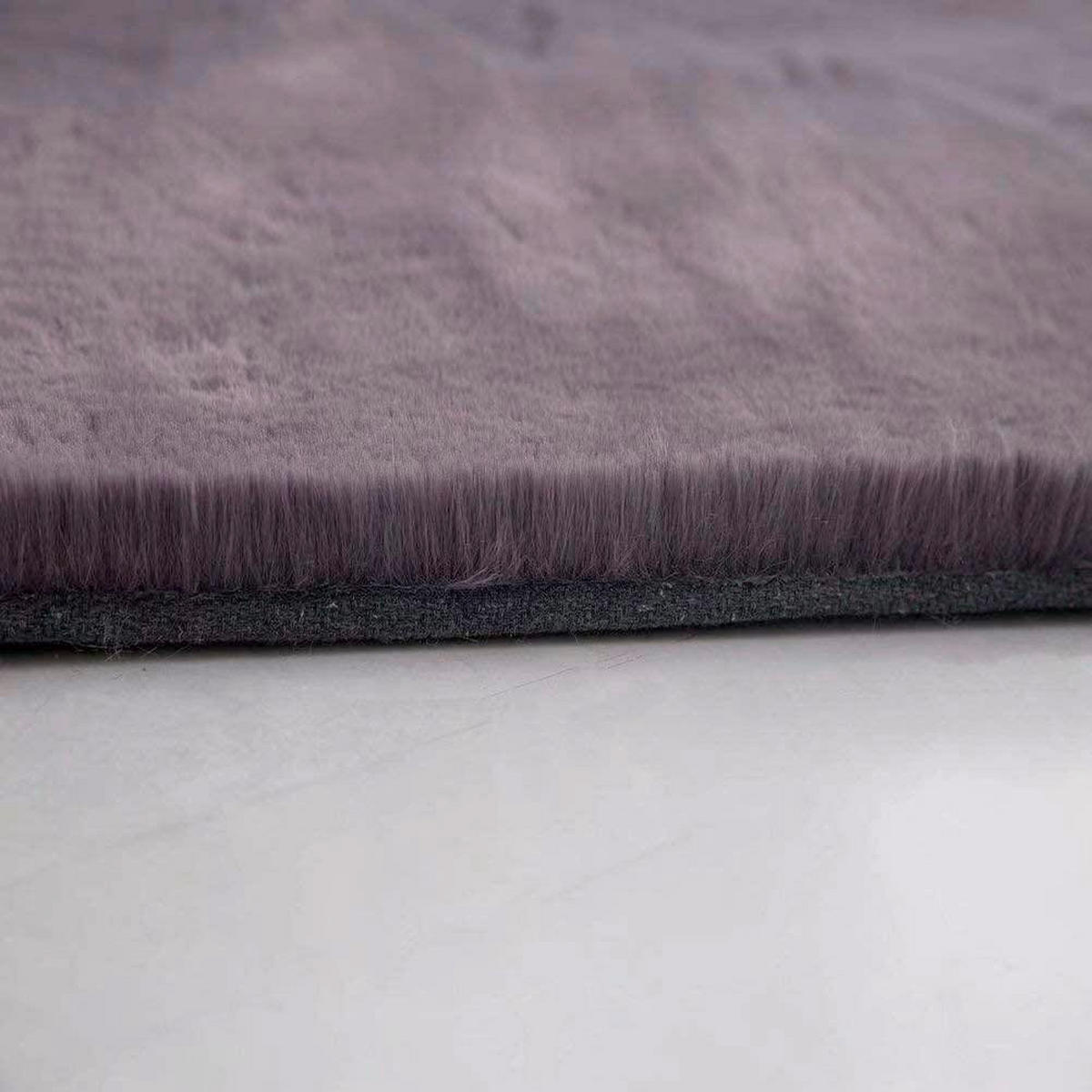 FELLTEPPICH 80/150 cm Olympos Anthrazit  - Anthrazit, KONVENTIONELL, Kunststoff/Textil (80/150cm) - Novel