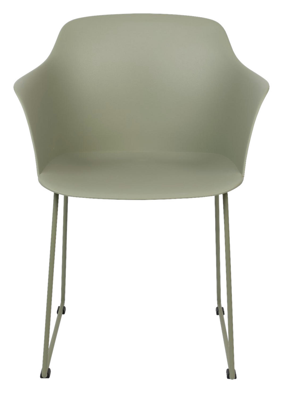ARMLEHNSTUHL  in softmatt  - Grün, Trend, Kunststoff/Metall (58/81,5/54cm) - Livetastic