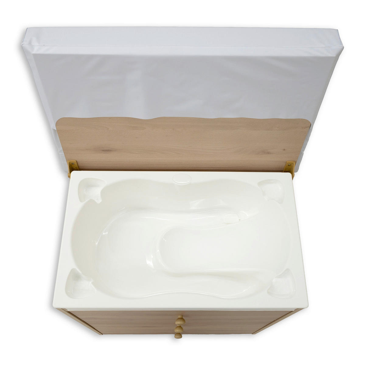 PREVIJALNA MIZA  LISABON 2    47/76/97 cm       - barve bukve, Basics, les (47/76/97cm)