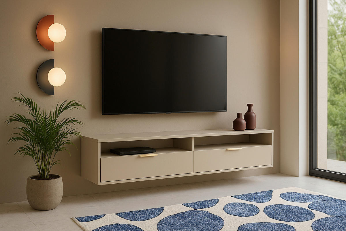 LOWBOARD  in 175/35/33 cm  - Kaschmir/Goldfarben, Design, Holzwerkstoff/Metall (175/35/33cm) - Livetastic