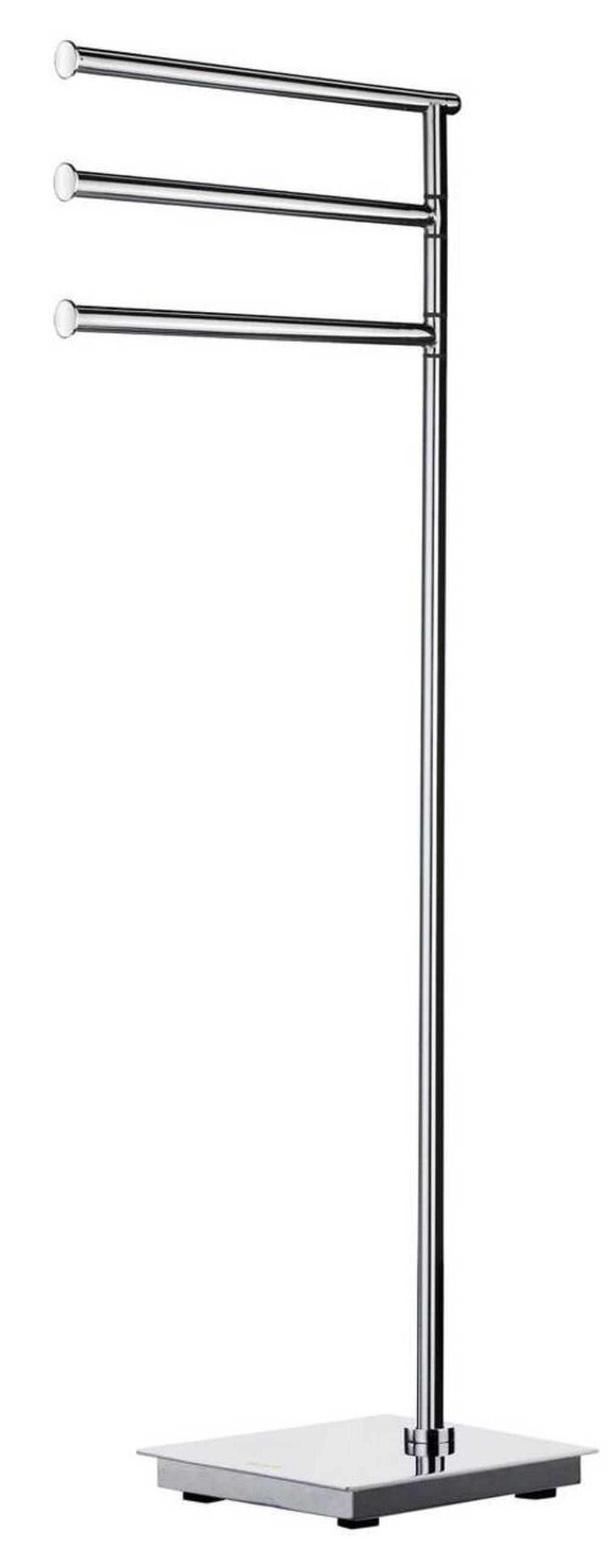 HANDTUCHSTÄNDER - Edelstahlfarben, Basics, Metall (17,5/78/17,5cm) - Smedbo
