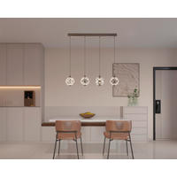 Lampă Suspendată Cu Led 93/15/150 cm  - culoare crom, Trend, metal (93/15/150cm) - Ambiente