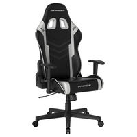 GAMING STOL umetna masa, tekstil črna, bela  - črna/bela, Moderno, umetna masa/tekstil (67/126/67cm) - Dxracer