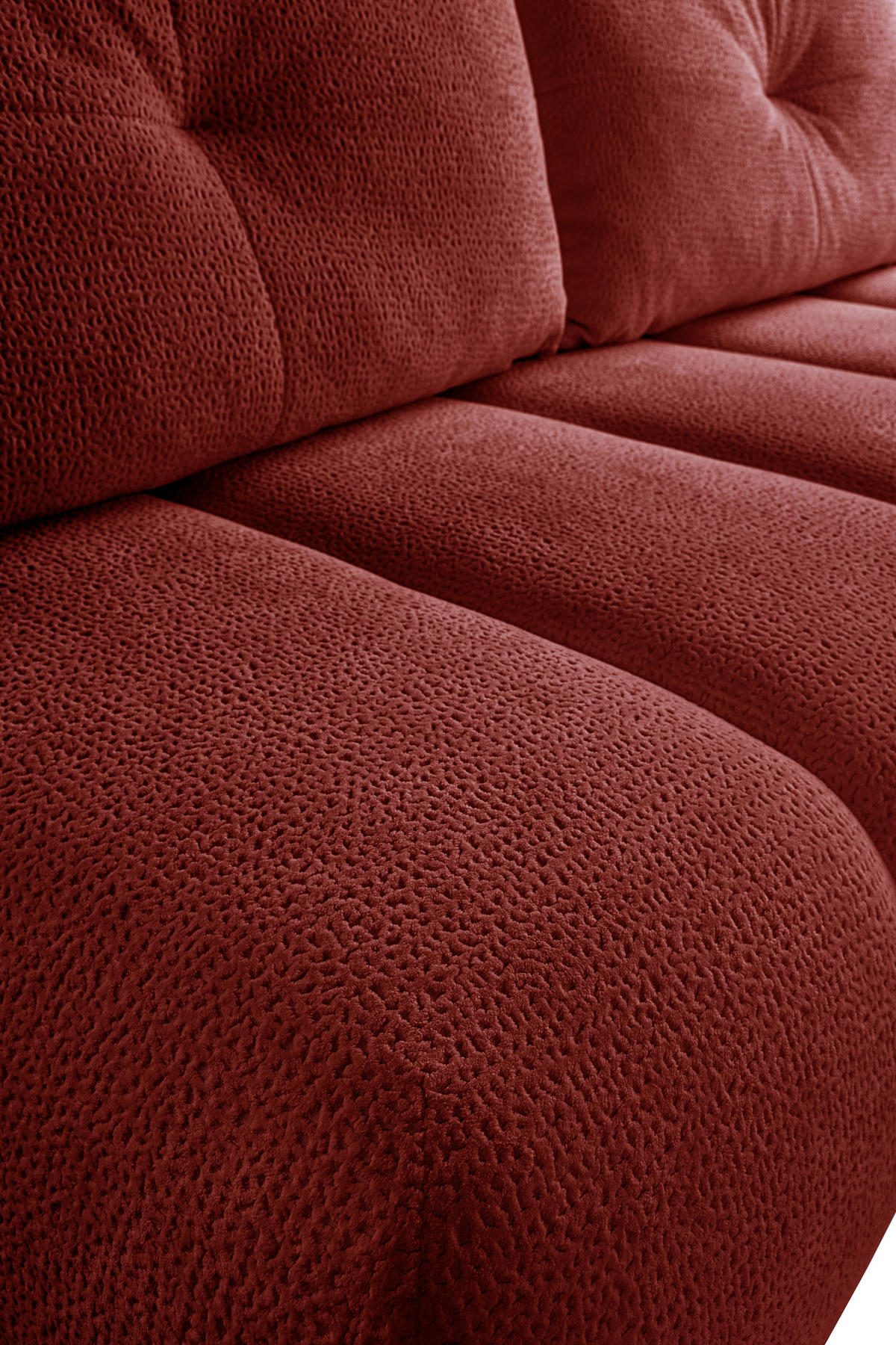 SCHLAFSOFA  mit Bettkasten erhältlich, Bettfunktion erhältlich Struktur Kupferfarben  - Creme/Schwarz, Design, Holz/Textil (209/100/103cm) - MID.YOU