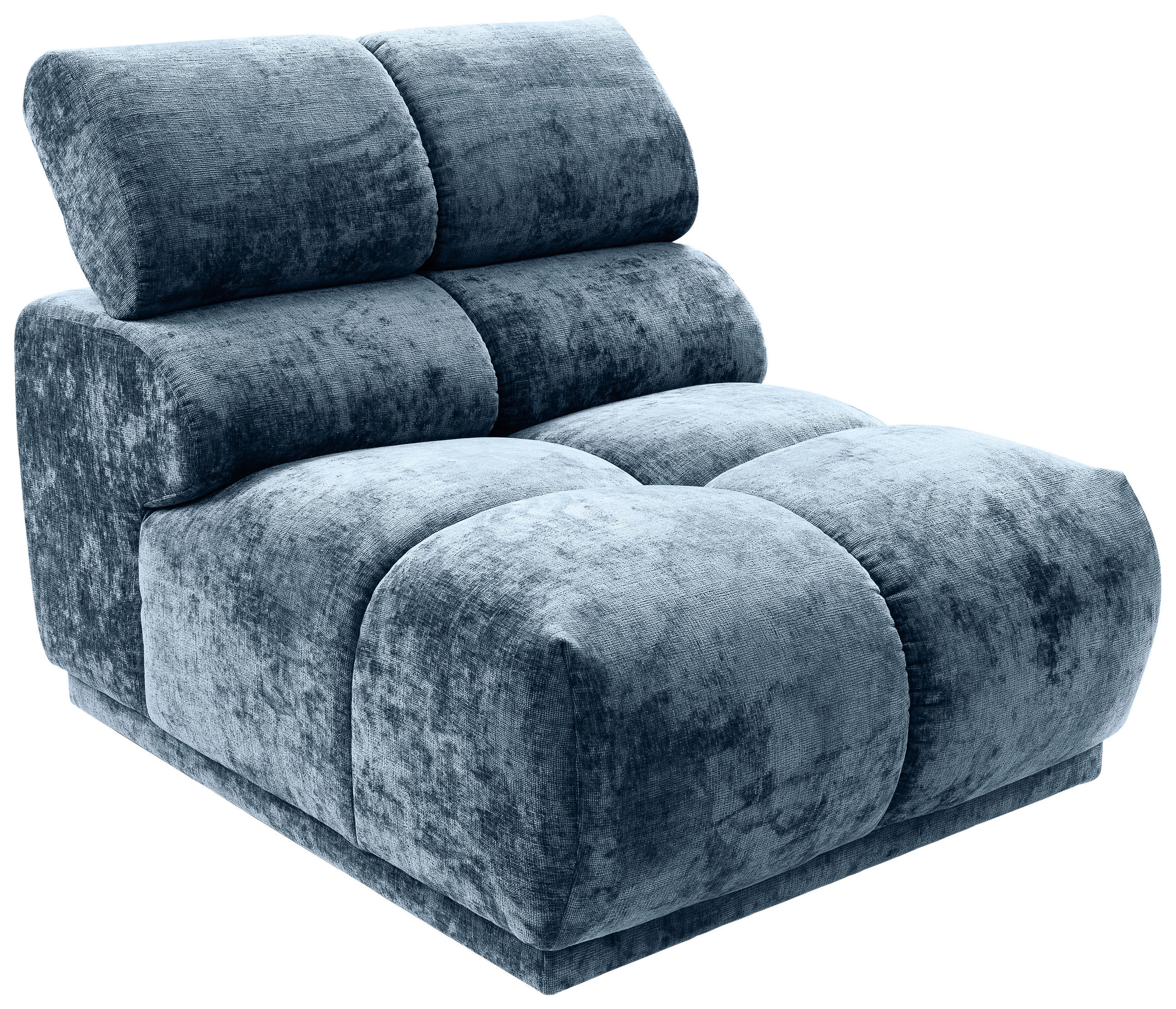 SOFAELEMENT Flachgewebe Blau  - Blau, MODERN, Textil (81/86/113cm) - MID.YOU