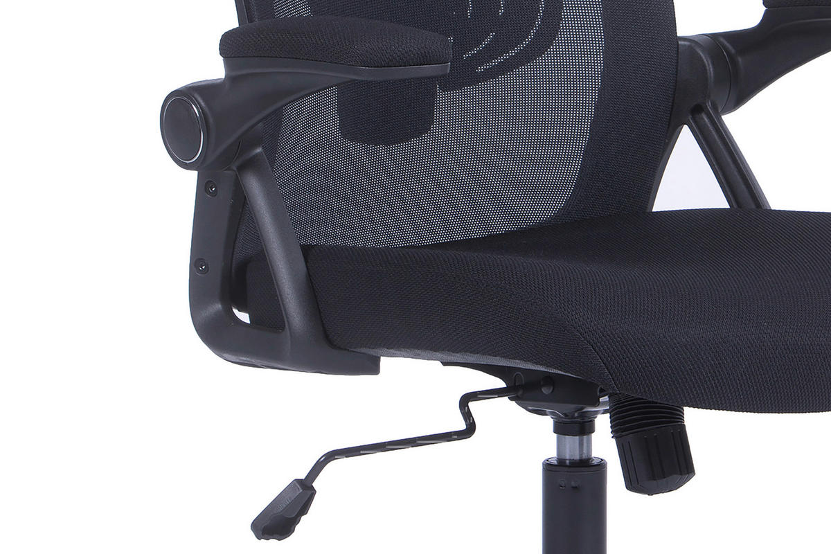 DREHSTUHL Webstoff, Netz Schwarz  - Schwarz, KONVENTIONELL, Kunststoff/Textil (62/111 - 119/66cm) - MID.YOU