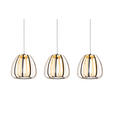 LED-HÄNGELEUCHTE 95/23/150 cm  - Goldfarben/Schwarz, Design, Kunststoff/Metall (95/23/150cm) - Novel