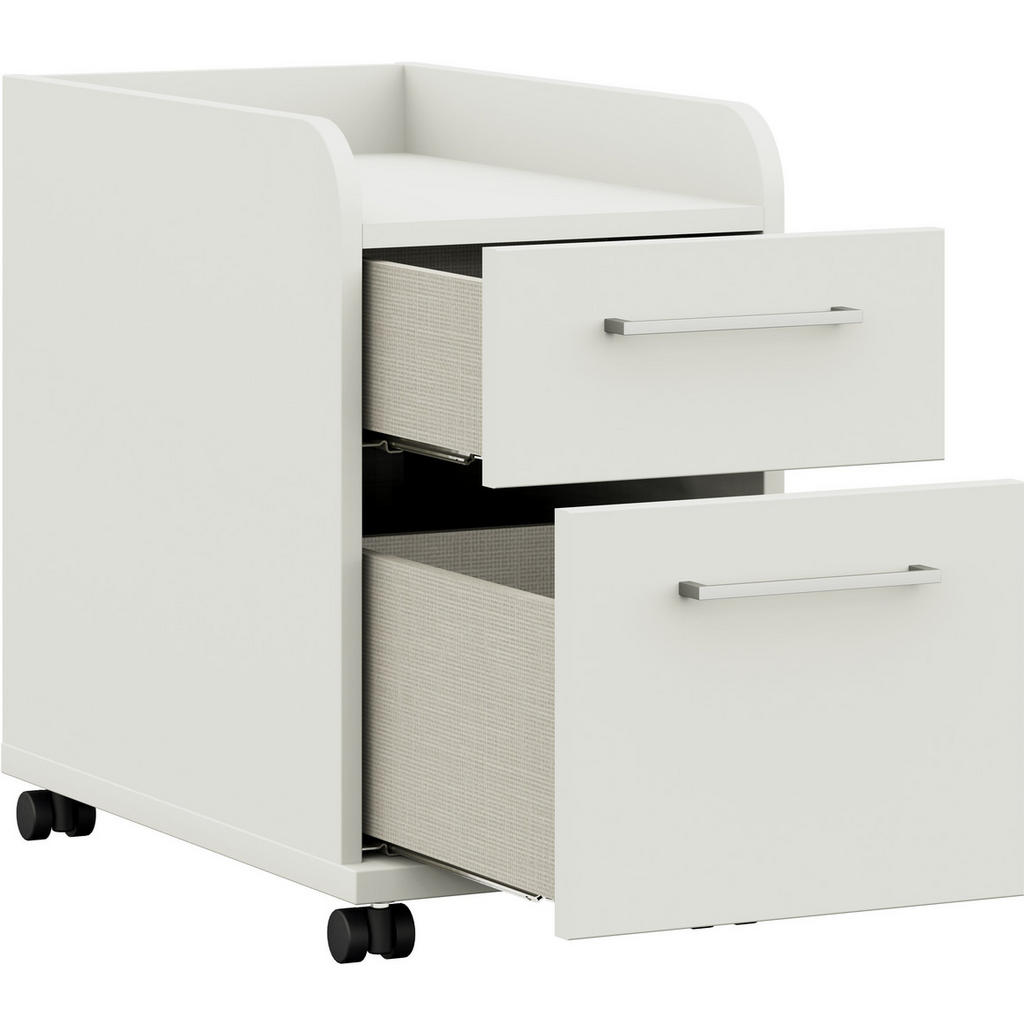 Thumbnail - Cantus Rollcontainer, Weiß, Metall, 2 Schubladen, 32.6x54.3x60 cm, Made in Germany, Beimöbel erhältlich, Arbeitszimmer, ...