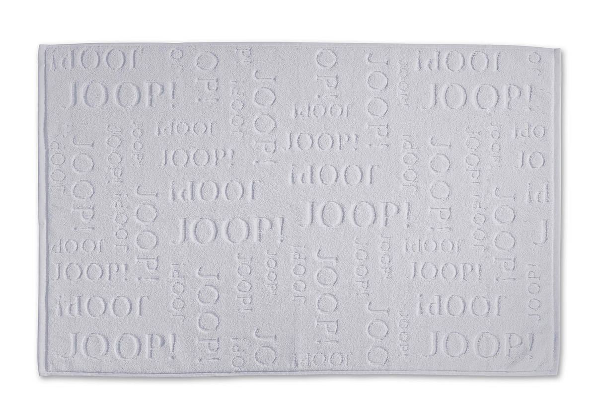 BADTEPPICH REPEAT Silberfarben, Hellgrau 65/115 cm  - Silberfarben/Hellgrau, Basics, Textil (65/115cm) - Joop!