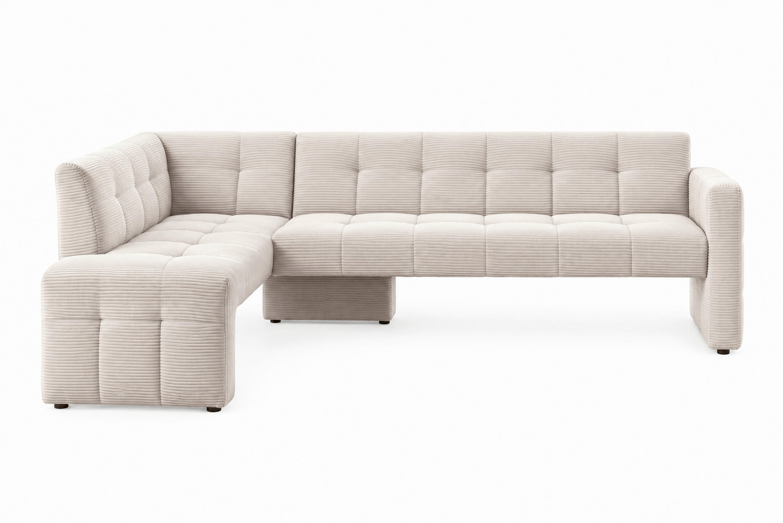 UGAONA KLUPA  bež   - bež/crna, Moderno, drvo/tekstil (245/157cm) - Livetastic