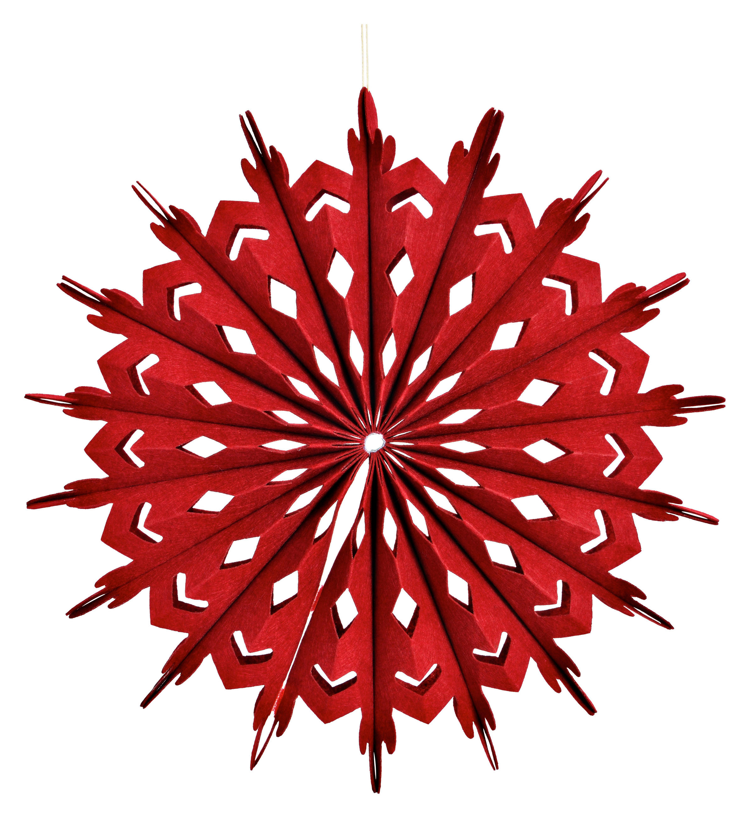 DEKOHÄNGER  - Rot, Basics, Textil (40,0/40,0/4cm) - X-Mas
