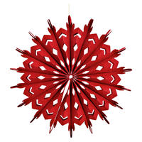 DEKOHÄNGER  - Rot, Basics, Textil (40,0/40,0/4cm) - X-Mas