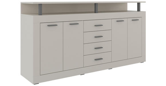 SIDEBOARD in 195/88/38 cm - Kaschmir/Anthrazit, Basics, Holzwerkstoff/Kunststoff (195/88/38cm) - Xora