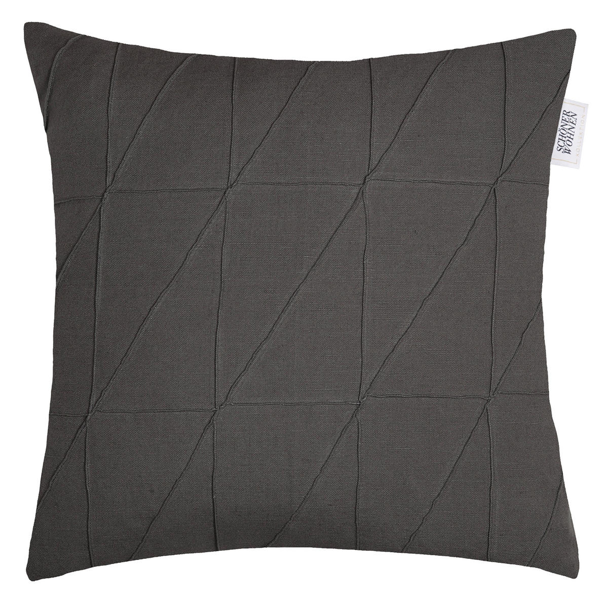 KISSENHÜLLE SW-Across 45/45 cm  - Anthrazit, Basics, Textil (45/45cm) - Schöner Wohnen