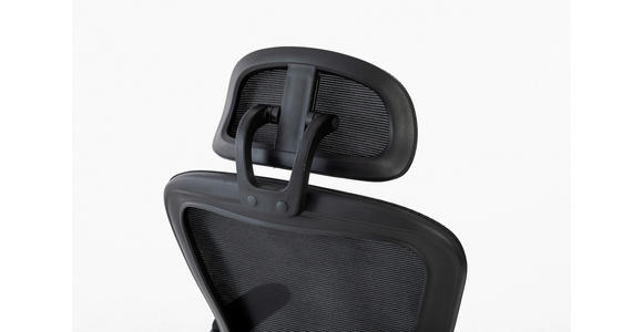 DREHSTUHL Netzbespannung Schwarz  - Schwarz, Design, Kunststoff/Textil (59/118-128/64cm) - Carryhome