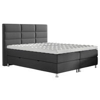 BOXBETT 140/200 cm  in Anthrazit  - Chromfarben/Anthrazit, KONVENTIONELL, Textil/Metall (140/200cm) - Carryhome