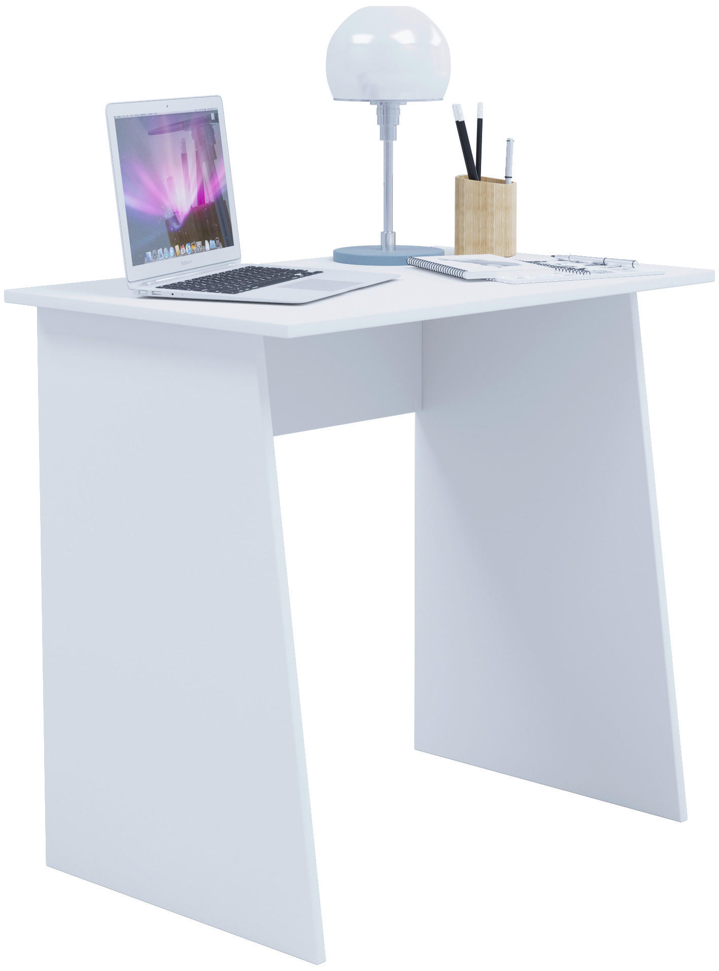 SCHREIBTISCH 80/50/74 cm  in Weiss  - Weiss, Basics, Holzwerkstoff (80/50/74cm) - MID.YOU